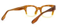 Wendell - Rectangle Brown Eyeglasses | Vooglam.com Side View