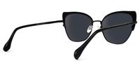 Mayberry - Cat Eye Black Sunglasses | Vooglam Side View