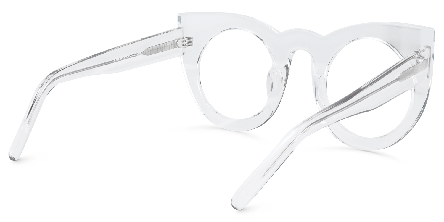 Cat Eye Crystal Eyeglasses  ▏Vooglam.com Side View