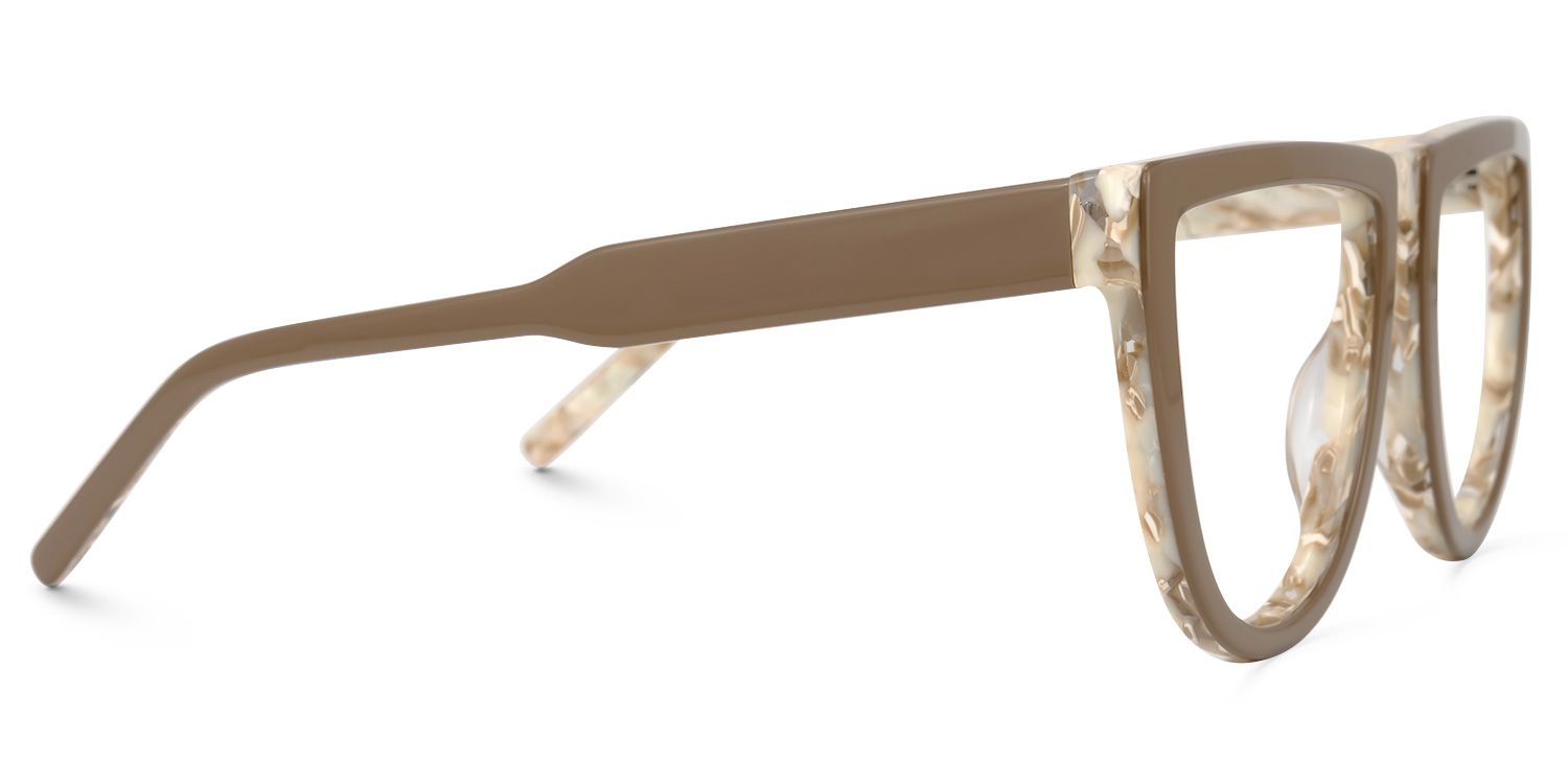 Amiens - Aviator Brown Eyeglasses | Vooglam 4