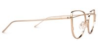 Selina - Aviator Gold Eyeglasses | Vooglam 