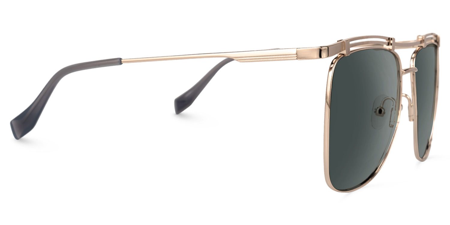 Aafje - Aviator Gold Sunglasses | Vooglam 4