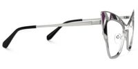 Aali - Cat Eye Grey Eyeglasses | Vooglam 