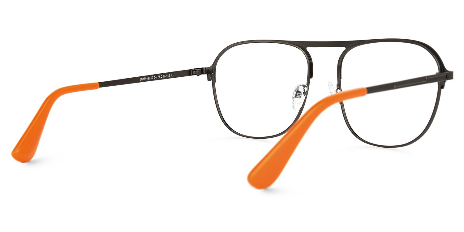 Abdalah - Aviator Dark/Brown Eyeglasses | Vooglam Side View