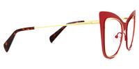Abiba - Cat Eye Red Eyeglasses | Vooglam