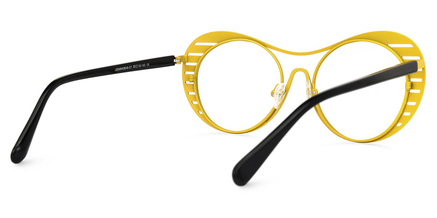 Abital - Aviator Black Eyeglasses | Vooglam Side View