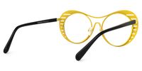 Abital - Aviator Black Eyeglasses | Vooglam Side View