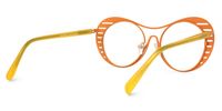 Abital - Aviator Yellow Eyeglasses | Vooglam Side View