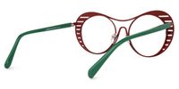 Abital - Aviator Green Eyeglasses | Vooglam Side View