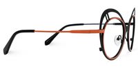 Abiyram - Cat Eye Black/Orange Eyeglasses | Vooglam 