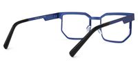 Resa - Rectangle Blue Eyeglasses | Vooglam Side View