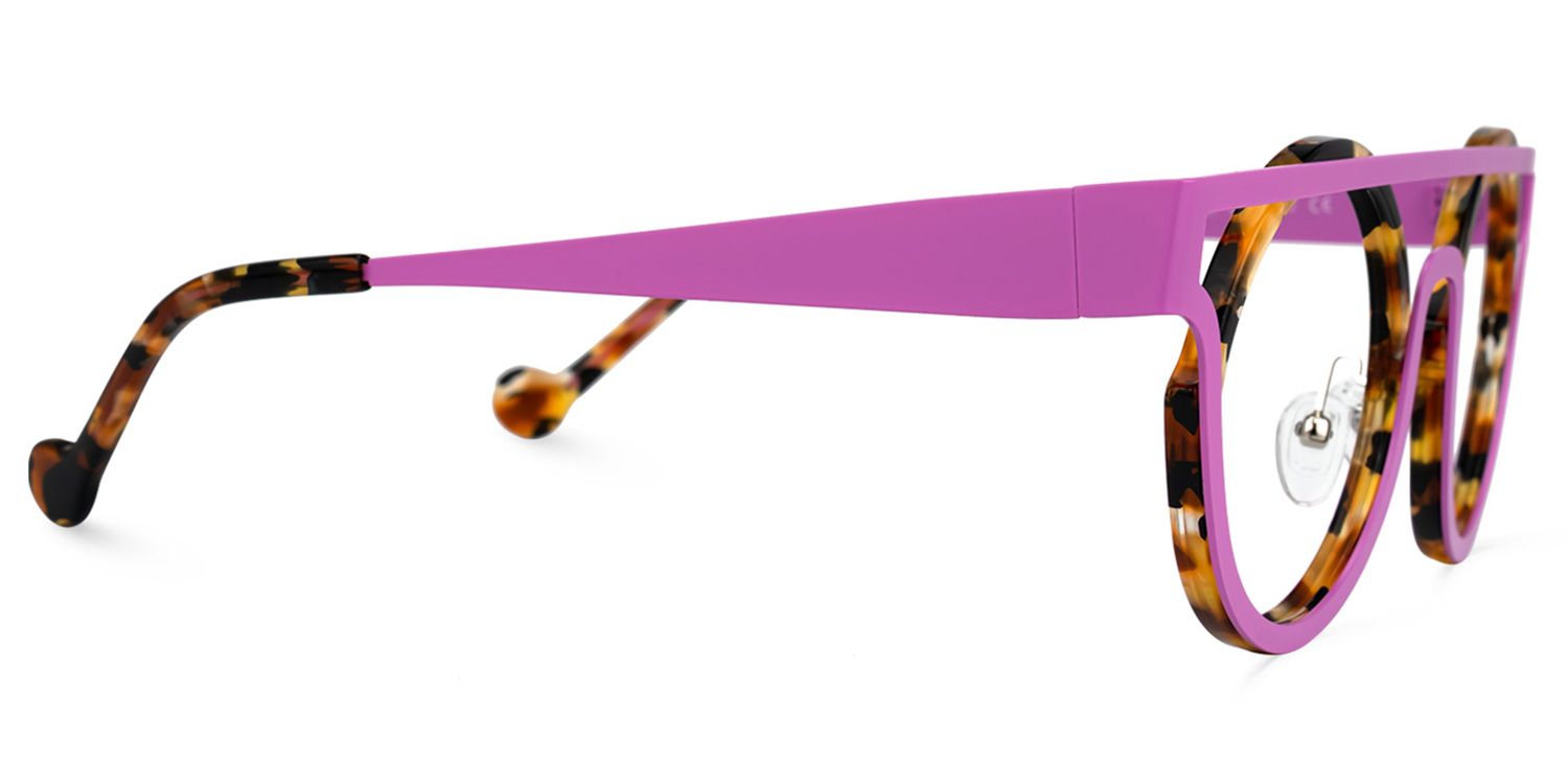 Acantha - Aviator Purple/Tortoise Eyeglasses | Vooglam 4