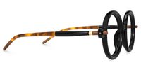 Acadia - Round Black Eyeglasses | Vooglam 