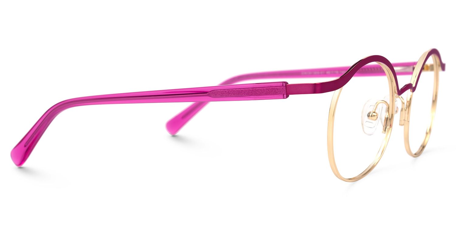 Aceline - Browline Purple Eyeglasses | Vooglam 4