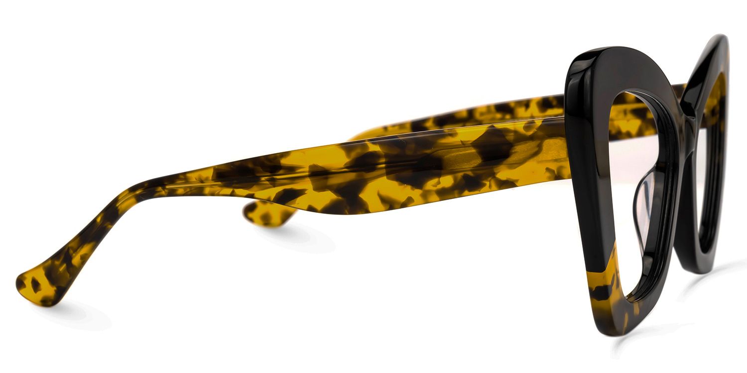 Aceso - Butterfly Black/Tortoise Eyeglasses | Vooglam 4