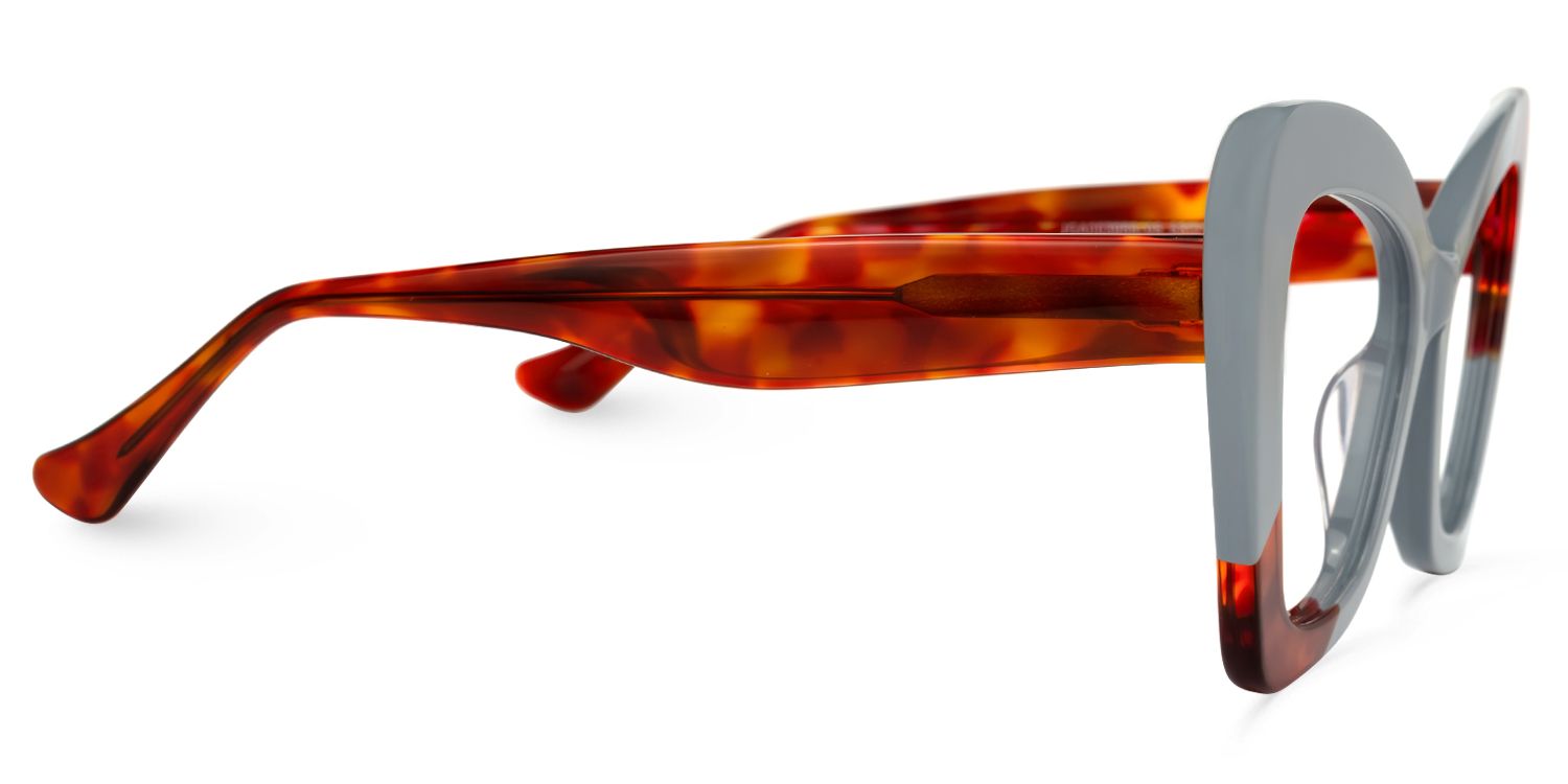 Aceso - Butterfly Grey/Tortoise Eyeglasses by Vooglam - Product View 4
