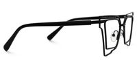 Achava - Geometric Black Eyeglasses | Vooglam 