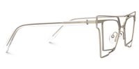 Achava - Geometric Silver Eyeglasses | Vooglam 