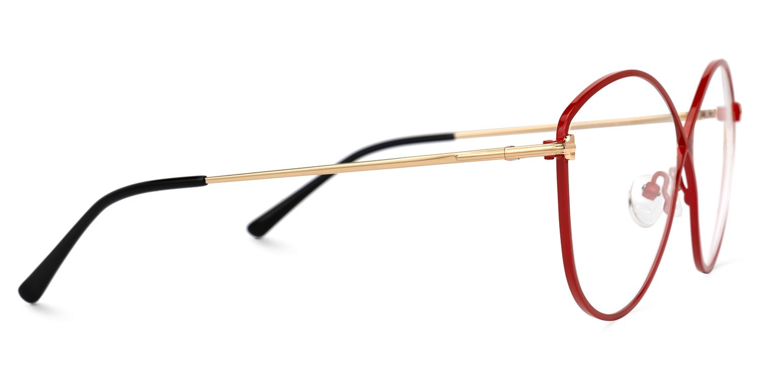 Iliana - Butterfly Red Eyeglasses | Vooglam 4
