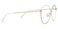 Iliana - Butterfly White/Gold Eyeglasses | Vooglam 