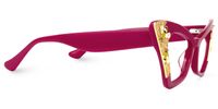Adalet - Cat Eye Red Eyeglasses | Vooglam