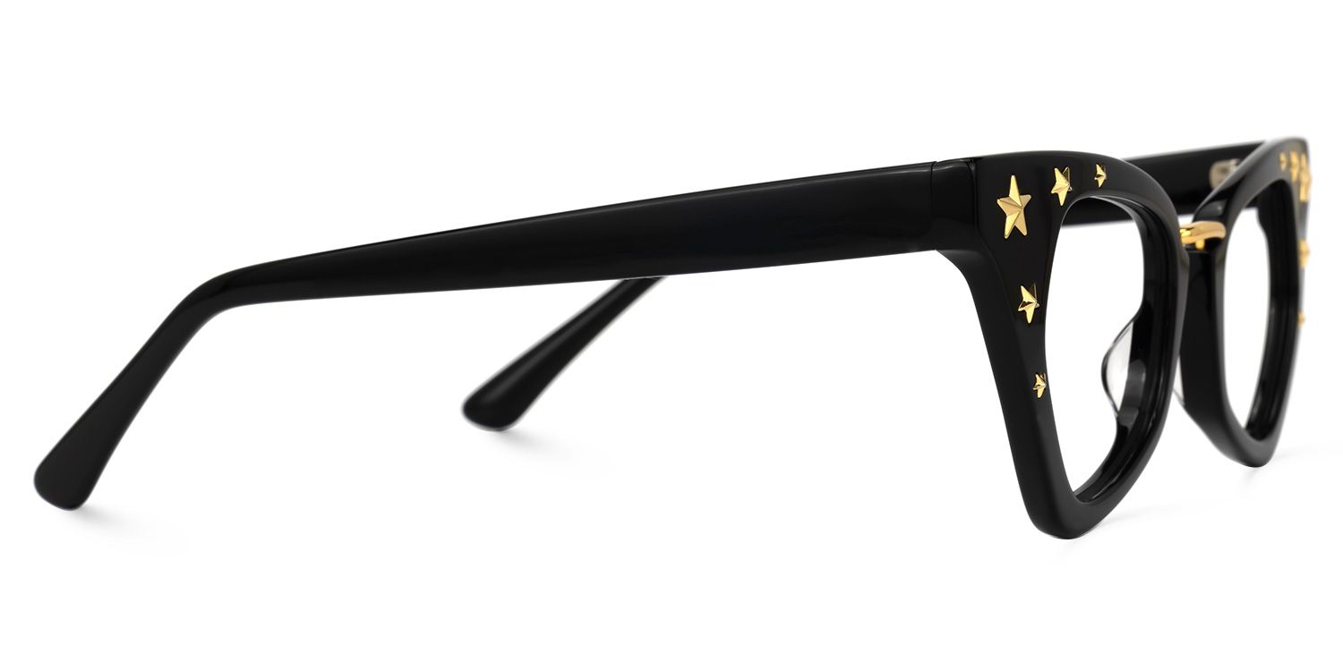 Adamma - Cat Eye Black Eyeglasses | Vooglam 4