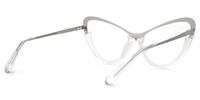 Adeja - Cat Eye Grey/Crystal Eyeglasses | Vooglam Side View