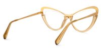 Adeja - Cat Eye Yellow Eyeglasses | Vooglam Side View