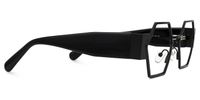 Lizzy - Geometric Black Eyeglasses | Vooglam 