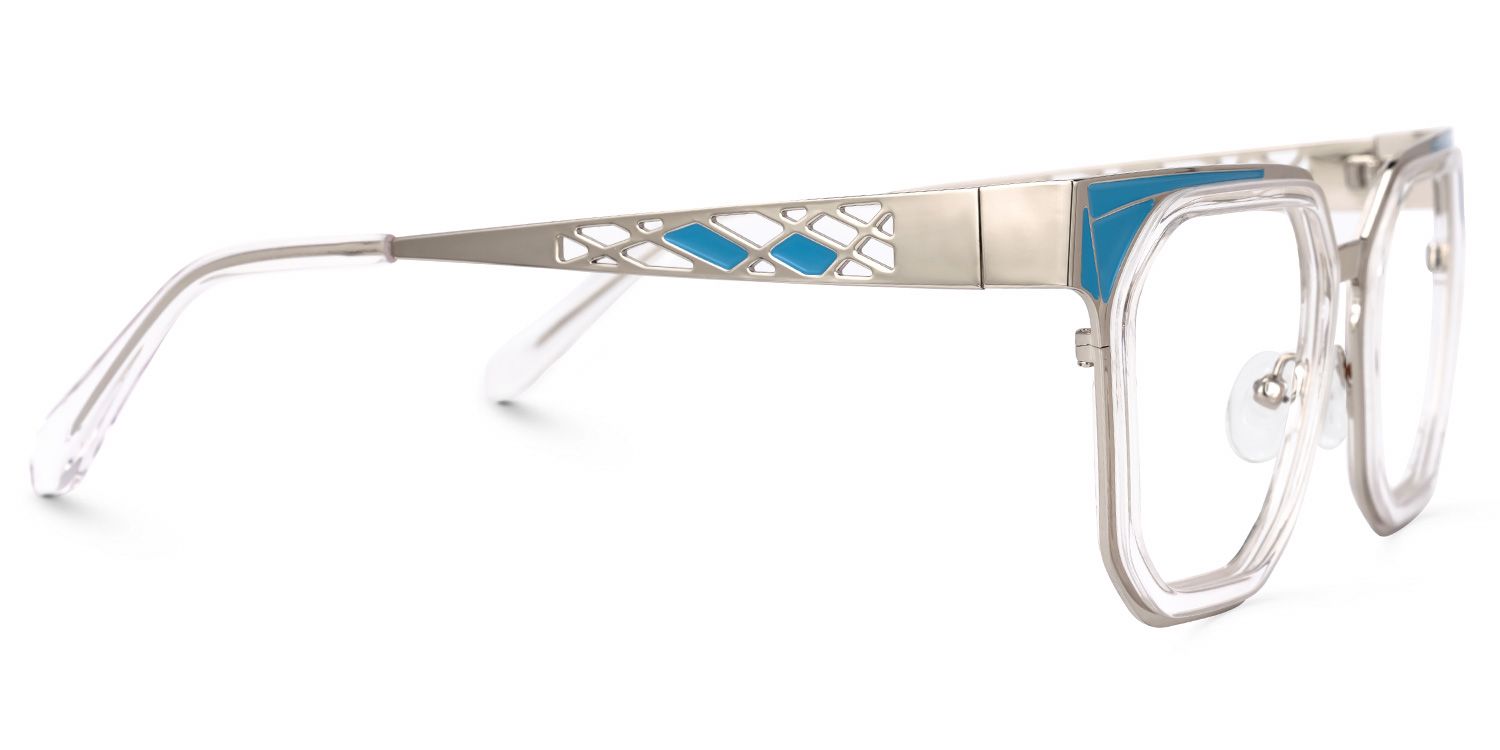 Adelia - Geometric Crystal Eyeglasses | Vooglam 4