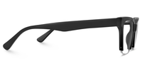 Delia - Half-rim Rectangle Black Eyeglasses | Vooglam 