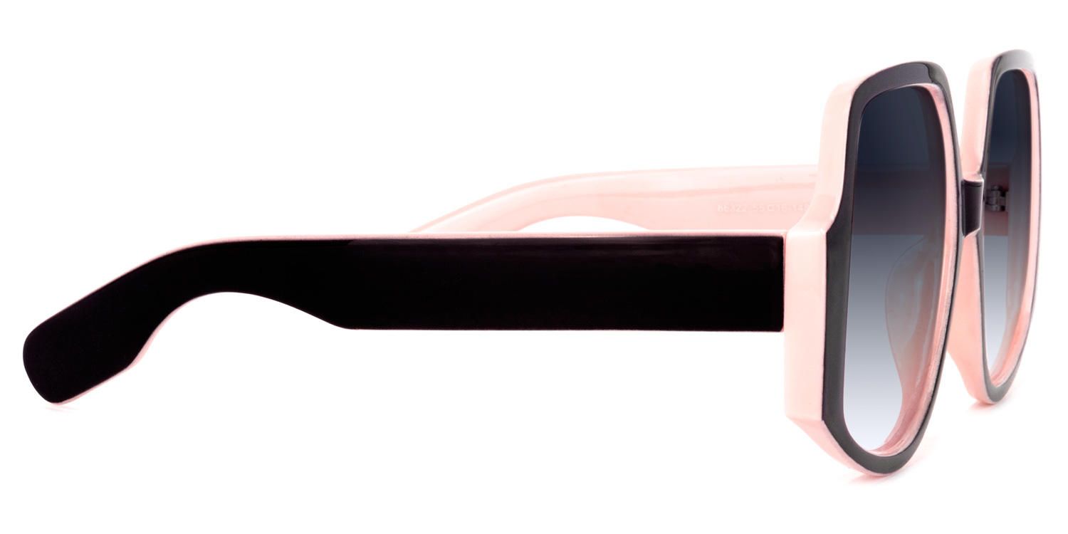 Geometric Black/Pink Sunglasses | Vooglam.com 4