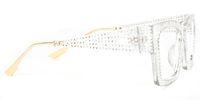 Rectangle Crystal Eyeglasses | Vooglam.com 