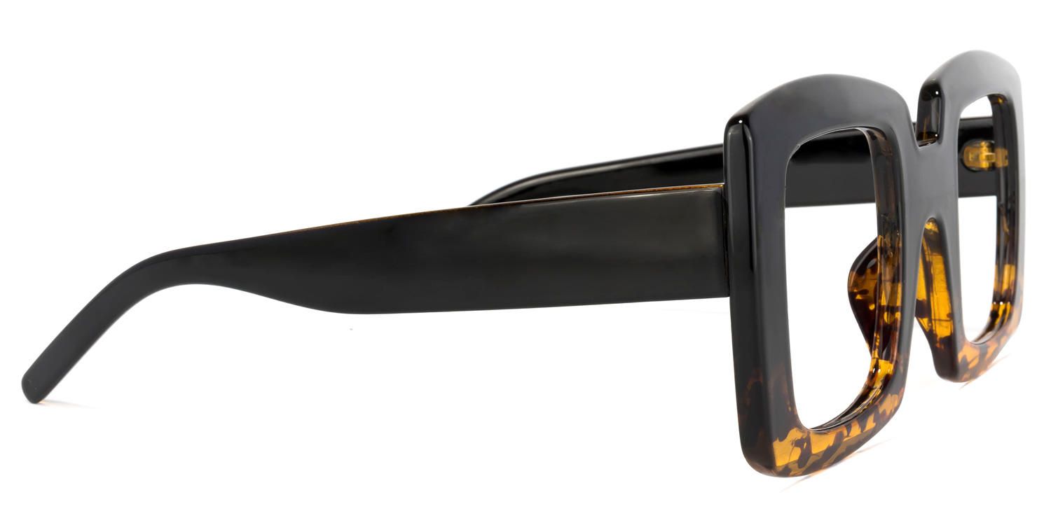 Quiller - Square Black/Tortoise Eyeglasses | Vooglam 4