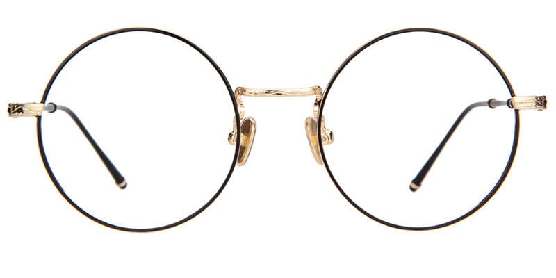 Clara Round Black/gold Eyeglasses glasses