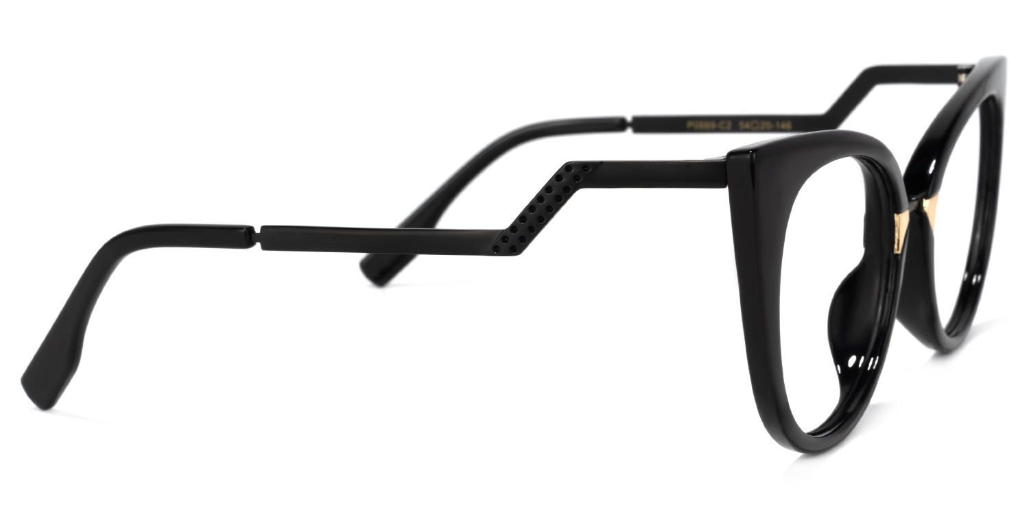Stylish Black Cat Eye Glasses│Vooglam Glasses 4
