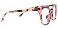 Tacita - Pink Tortoiseshell Cat-Eye Glasses Boho Flair | Vooglam