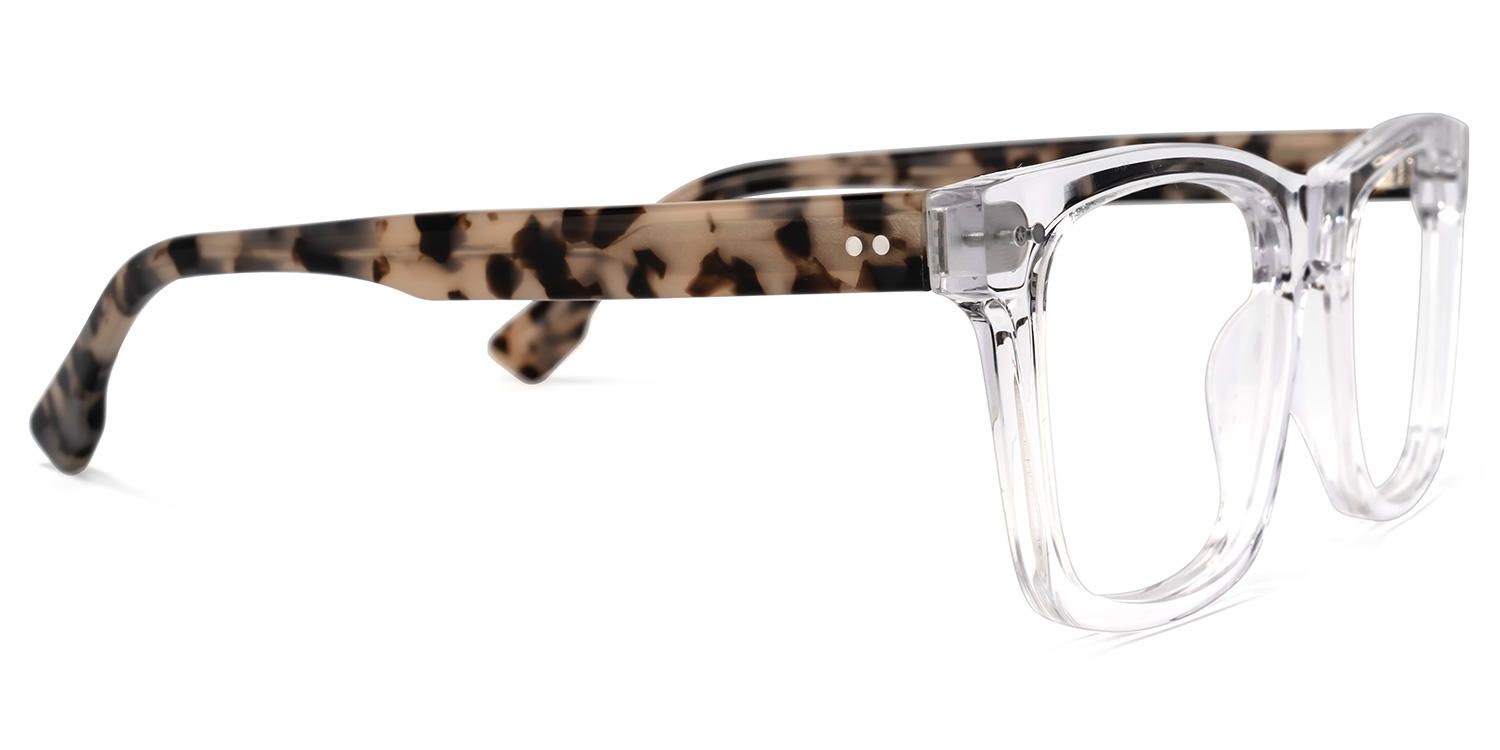Rectangle Crystal Eyeglasses by Vooglam.com - Product View 4