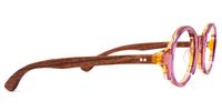Shelley - Round Pink Eyeglasses | Vooglam 