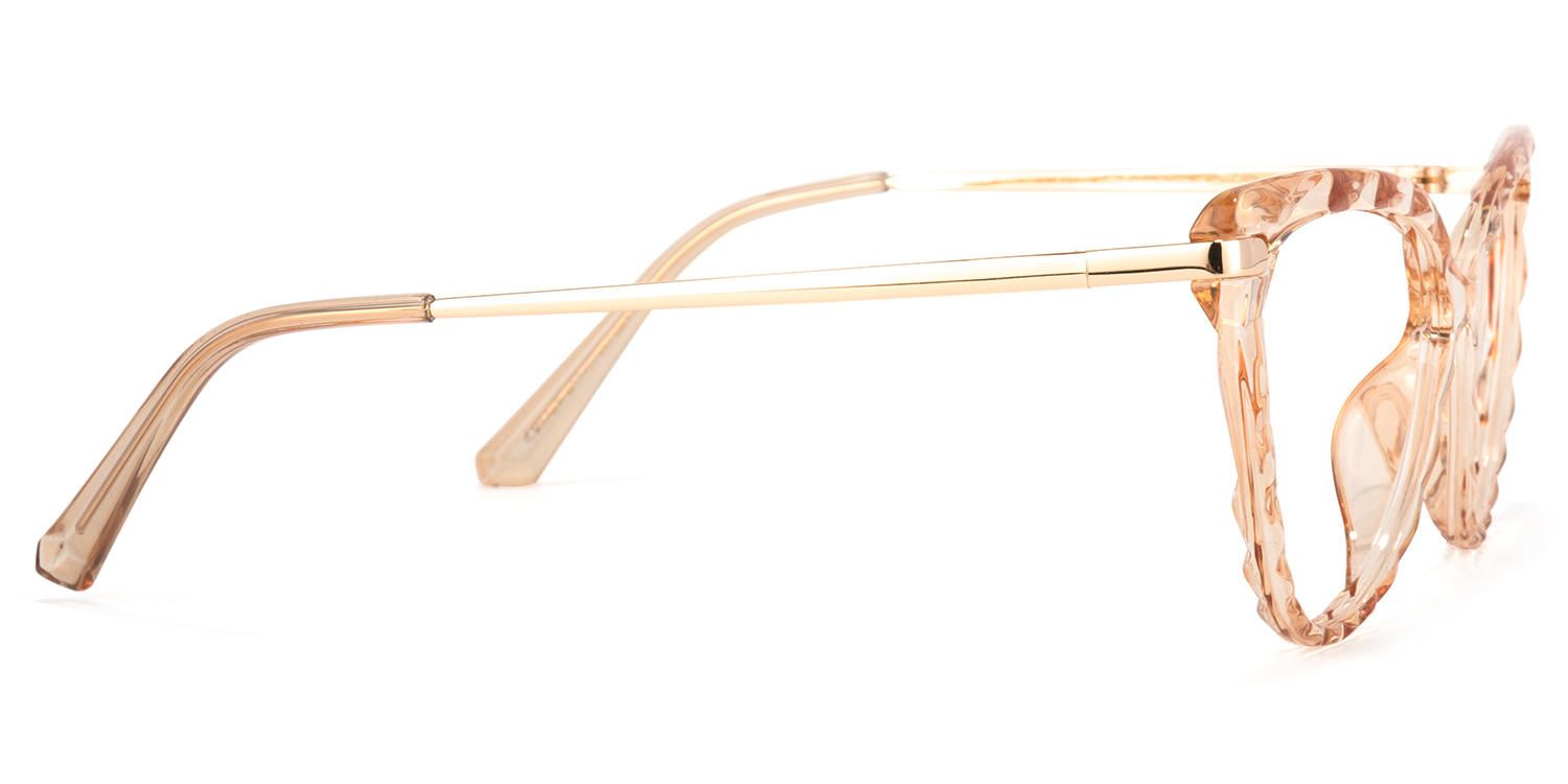Cat Eye Champagne Eyeglasses | Vooglam.com 4