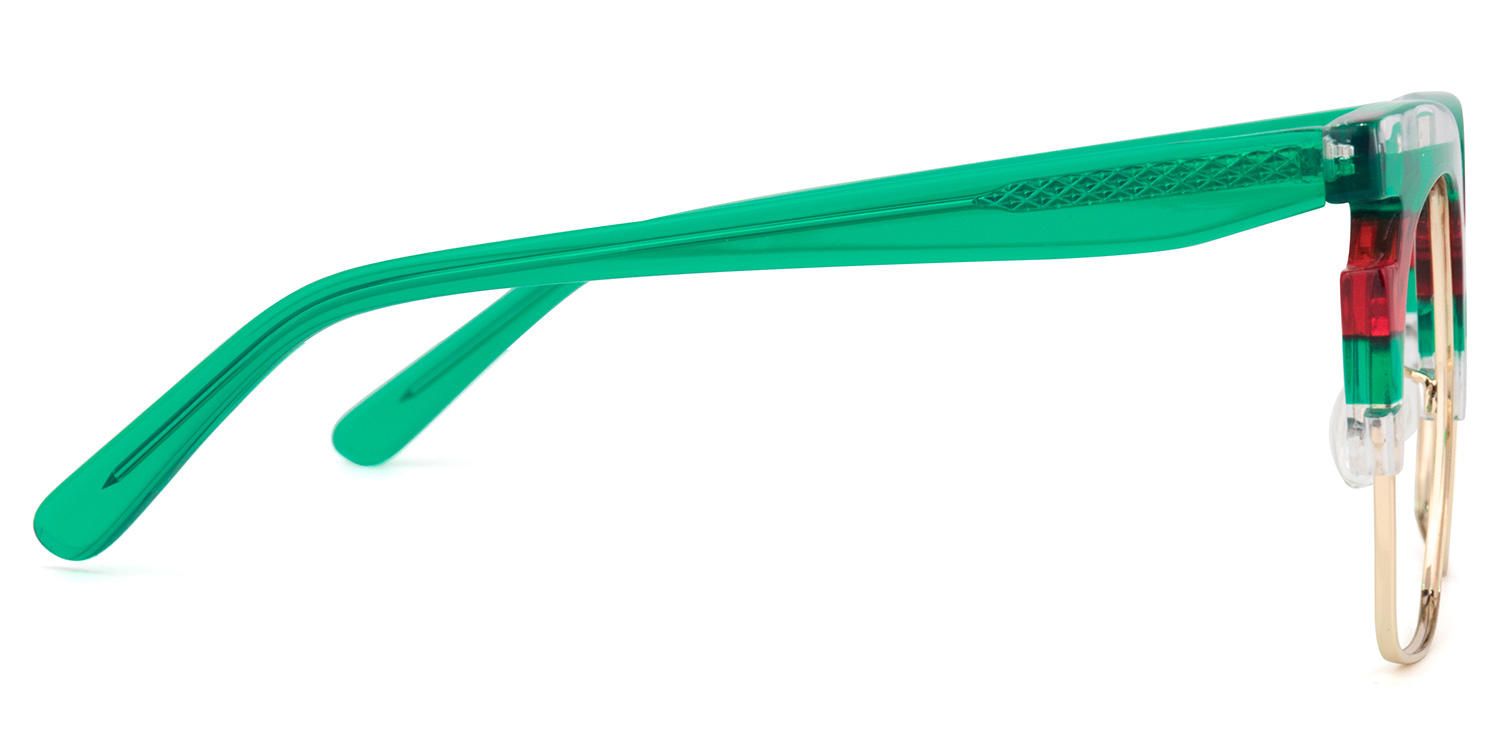 Browline Green Eyeglasses ▏Vooglam Optical Eyeglasses 4