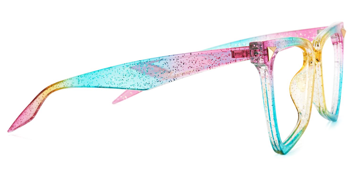 Unicorn - Sparkly Rainbow Glasses Glitter Frame | Vooglam 4