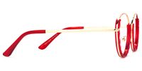 Juliette Round Red Eyeglasses - 4