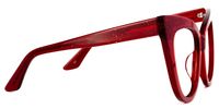 Carmine - Cat Eye Glitter Red Glam Eyeglasses | Vooglam 