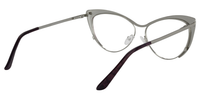 Annabelle - Cat Eye Purple Eyeglasses | Vooglam Side View