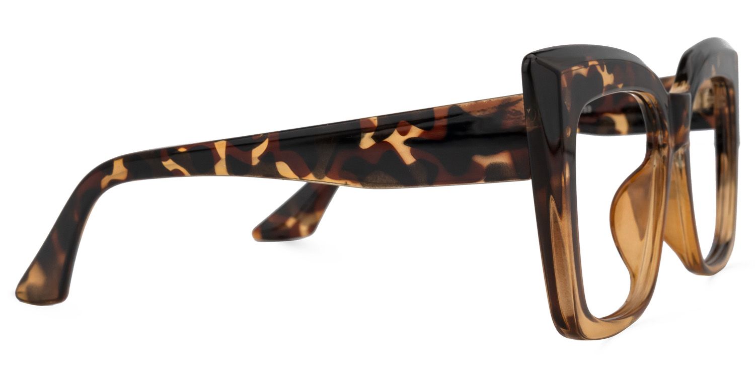 Reina - Square Animal Eyeglasses | Vooglam 4