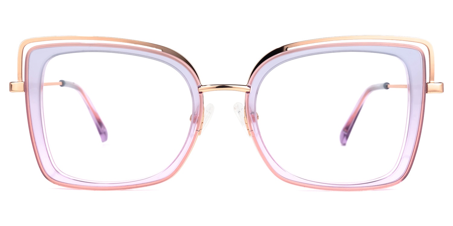 

Heyward - Rectangle Purple Eyeglasses