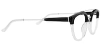 Edith Aviator Black/Crystal Eyeglasses - 5