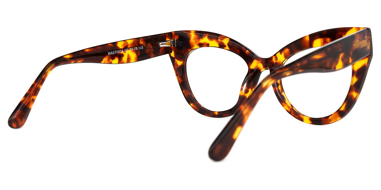 Mancilla - Cat Eye Tortoise Eyeglasses | Vooglam Side View