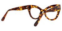 Mancilla - Cat Eye Tortoise Eyeglasses | Vooglam Side View